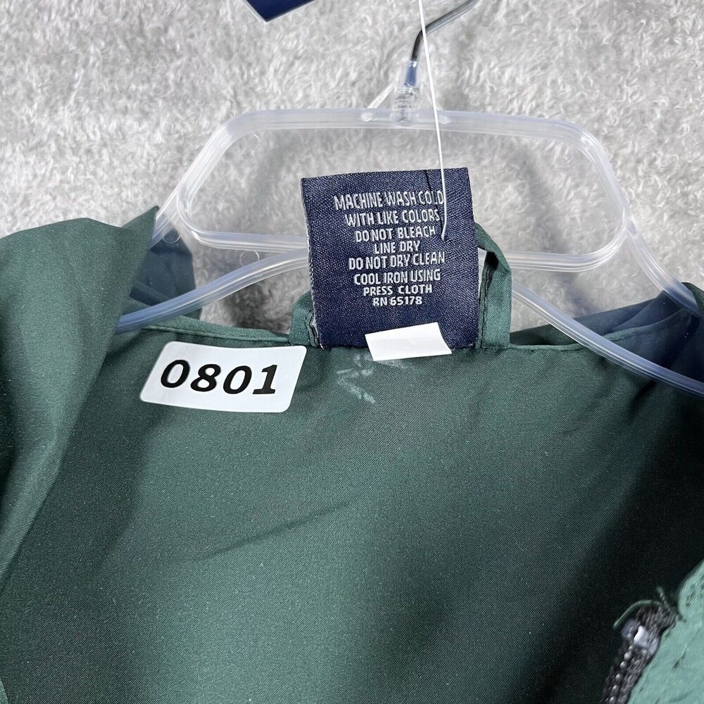 Charles River Adult Pack-N-Go Pullover Size M Green Wind & Water-Resistant NEW - Picture 5 of 12